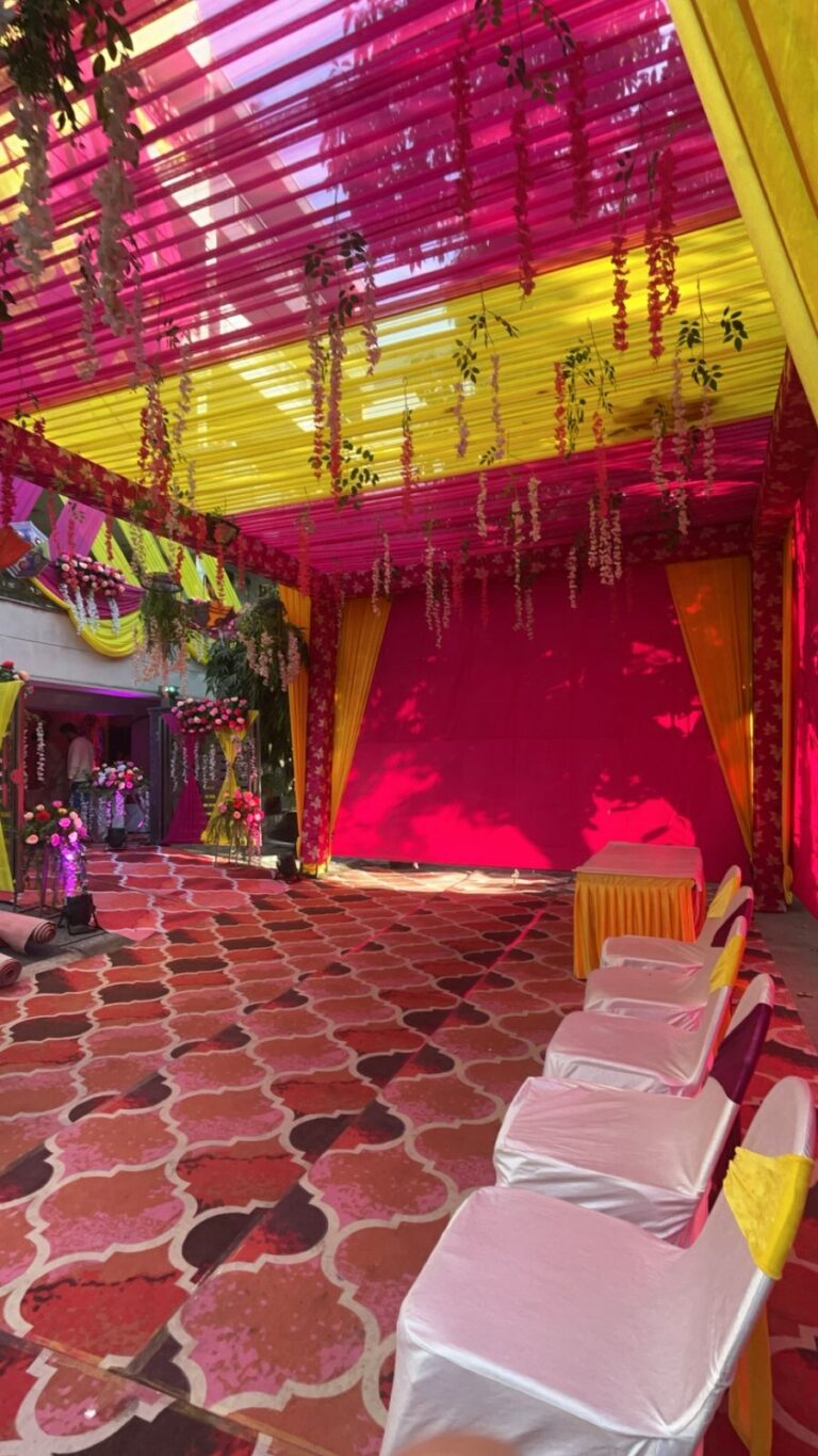 marriage tent house decoration