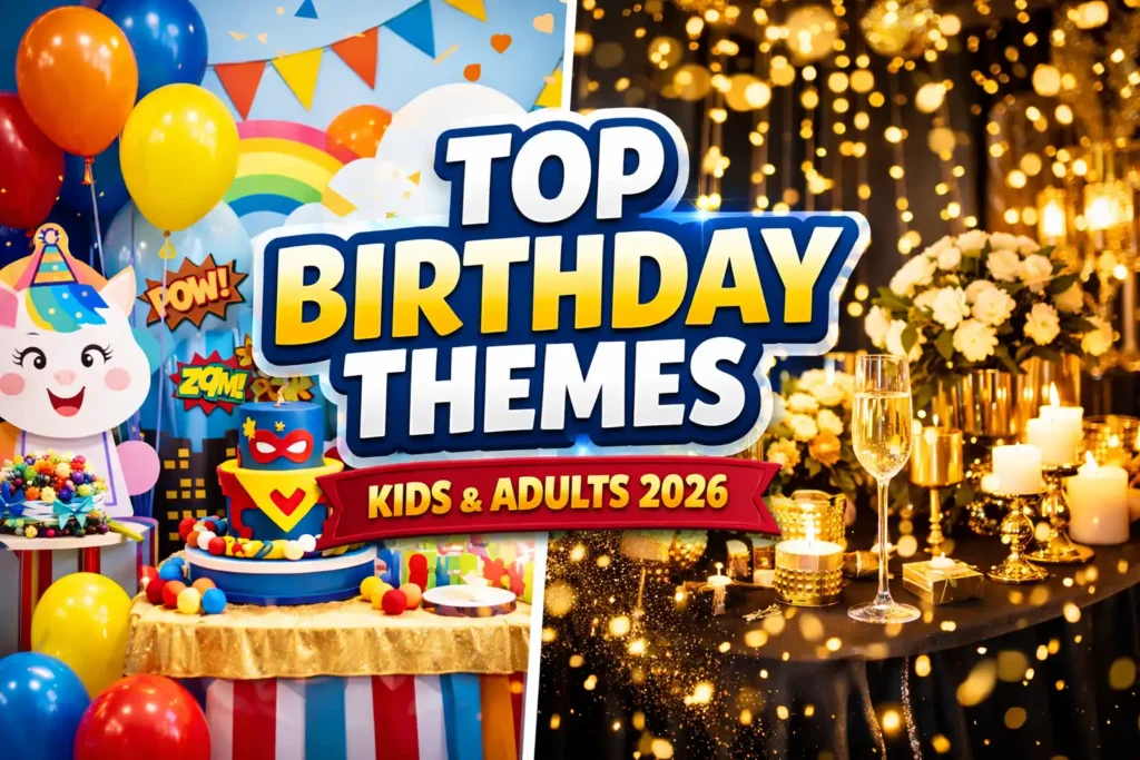 Top Birthday Decoration Themes for Kids & Adults